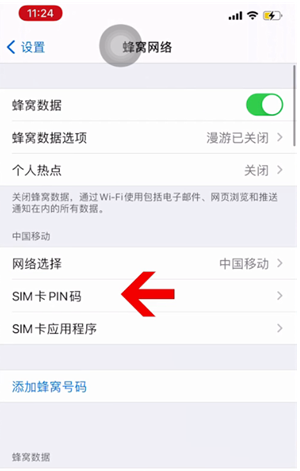 永丰苹果14维修网分享如何给iPhone14的SIM卡设置密码 