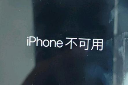 永丰苹果服务网点分享锁屏界面显示“iPhone 不可用”如何解决 